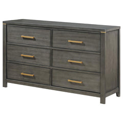 Kieran 6-drawer Dresser Grey - 224743