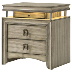 Giselle 3-drawer Nightstand Rustic Beige - 224392