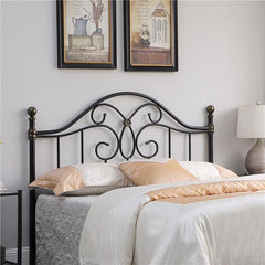 Bailey Metal Queen or Full Open Frame Headboard Black - 300182QF