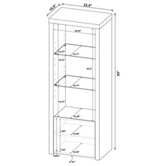 Jude 3-piece 71" TV Entertainment Center White High Gloss - 704251-SET