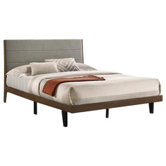 Mays Wood Eastern King Panel Bed Walnut - 215961KE