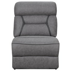 Higgins Upholstered Armless Chair Grey - 600370AC
