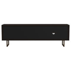 Marsden 2-door Mango Wood 70" TV Stand Charcoal Black - 703003