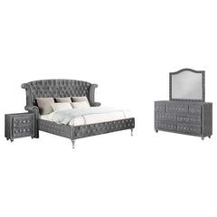 Deanna 4-piece Queen Bedroom Set Grey - 205101Q-S4