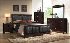 Carlton 5-piece Queen Bedroom Set Cappuccino - 202091Q-S5