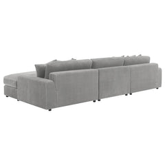 Blaine Upholstered Reversible Chaise Sectional Sofa Fog - 509900-SET