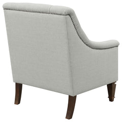 Avonlea Fabric Upholstered Sloped Arm Chair Grey Fabric - 505643