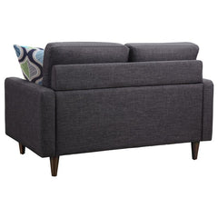 Watsonville 3-piece Upholstered Track Arm Sofa Set Grey - 552001-S3
