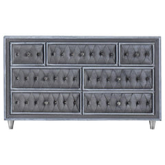 Antonella 4-piece Eastern King Bedroom Set Grey - 223581KE-S4