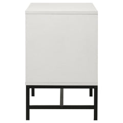 Sonora 2-drawer Nightstand Bedside Table White - 224862