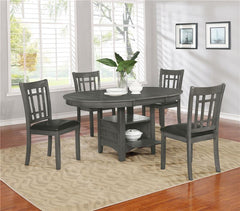 Lavon Padded Dining Side Chairs Medium Grey and Black (Set of 2) - 108212
