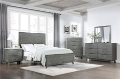 Nathan Wood Eastern King Panel Bed Grey - 224601KE