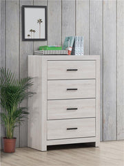 Brantford 4-drawer Chest Coastal White - 207055