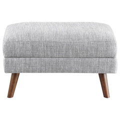 Churchill Rectangular Upholstered Ottoman Grey - 551303