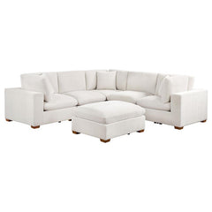 Lakeview 6-piece Upholstered Modular Sectional Sofa Ivory - 551461-SET