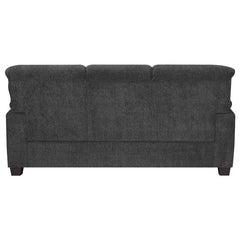 Clementine 3-piece Upholstered Padded Arm Sofa Set Grey - 506574-S3
