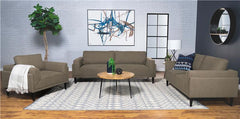 Rilynn Upholstered Track Arm Loveseat Brown - 509522