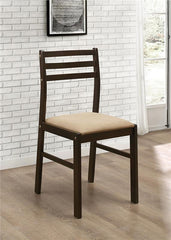 Bucknell 3-piece Dining Set with Drop Leaf Cappuccino and Tan - 130005