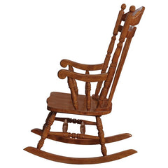 Aylin Solid Wood Rocking Chair Medium Brown - 600187