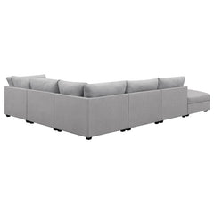 Cambria 6-piece Upholstered Modular Sectional Sofa Grey - 551511-SET