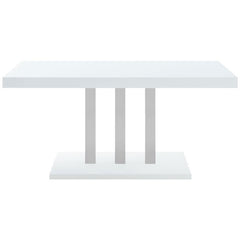Brooklyn 5-piece Dining Set White and Chrome - 193811-S5