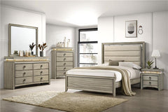 Giselle 5-piece Queen Bedroom Set Rustic Beige - 224391Q-S5