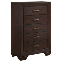 Kauffman 5-piece California King Bedroom Set Dark Cocoa - 204390KW-S5
