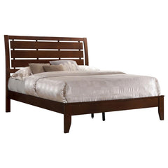 Serenity Wood California King Panel Bed Rich Merlot - 201971KW