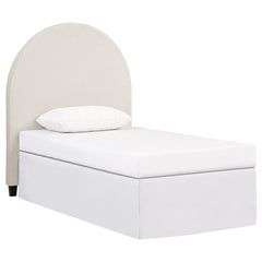 June Upholstered Twin Panel Headboard Ivory - 315926T