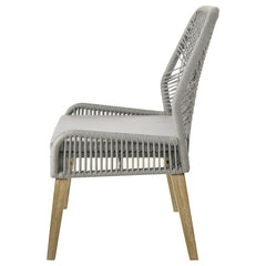 Nakia Woven Back Side Chairs Grey (Set of 2) - 110033