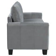 Davis 3-piece Upholstered Rolled Arm Sofa Grey - 509634-S3