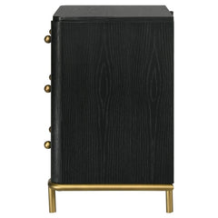 Arini 3-drawer Nightstand Black - 224332