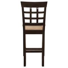Gabriel Upholstered Counter Height Stools Cappuccino and Beige (Set of 2) - 100209