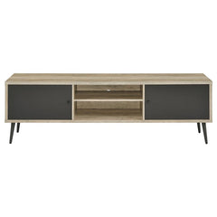 Allie 2-door Engineered Wood 71" TV Stand Distressed Pine - 701076