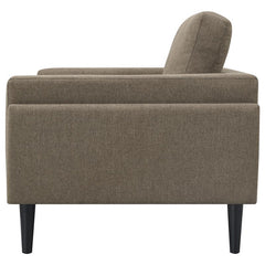 Rilynn Upholstered Track Arm Accent Chair Brown - 509523