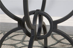 Aviano Dining Table Base Gunmetal - 108291