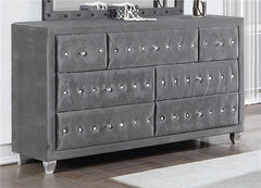 Deanna 7-drawer Rectangular Dresser Grey - 205103