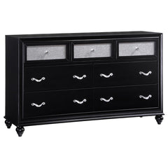 Barzini 5-piece Eastern King Bedroom Set Black - 200891KE-S5