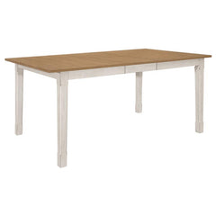 Kirby 7-piece Dining Set Natural and Rustic Off White - 192691-S7