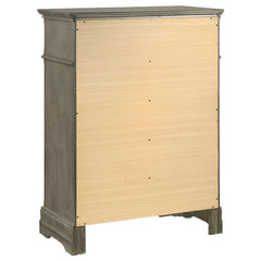Manchester 5-drawer Bedroom Chest Wheat Brown - 222895