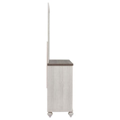 Stillwood 6-drawer Dresser with Mirror Vintage Linen - 223283M