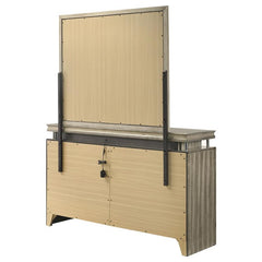 Giselle 8-drawer Dresser with Mirror Rustic Beige - 224393M