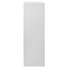 Miranda 5-drawer Chest White and Rhinestone - 205115