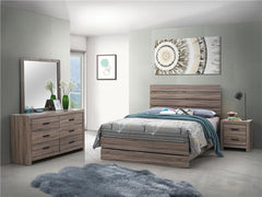 Brantford 4-piece Eastern King Bedroom Set Barrel Oak - 207041KE-S4