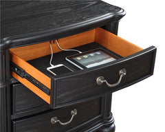 Celina 3-drawer Nightstand Black - 224762