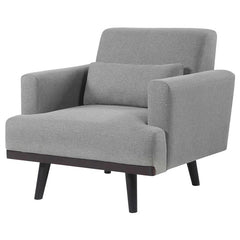 Blake Upholstered Track Arm Accent Chair Sharkskin Grey - 511123