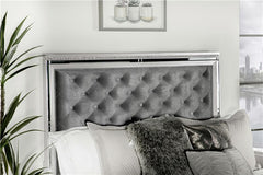 Eleanor Wood California King Panel Bed Metallic Mercury - 223461KW