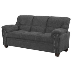 Clementine Upholstered Padded Arm Sofa Grey - 506574