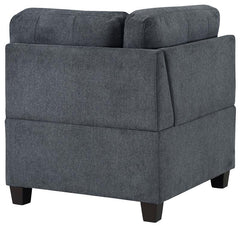 Georgina Upholstered Corner Chair Steel Grey - 551702