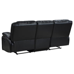 Camila Upholstered Motion Reclining Sofa Black - 610244